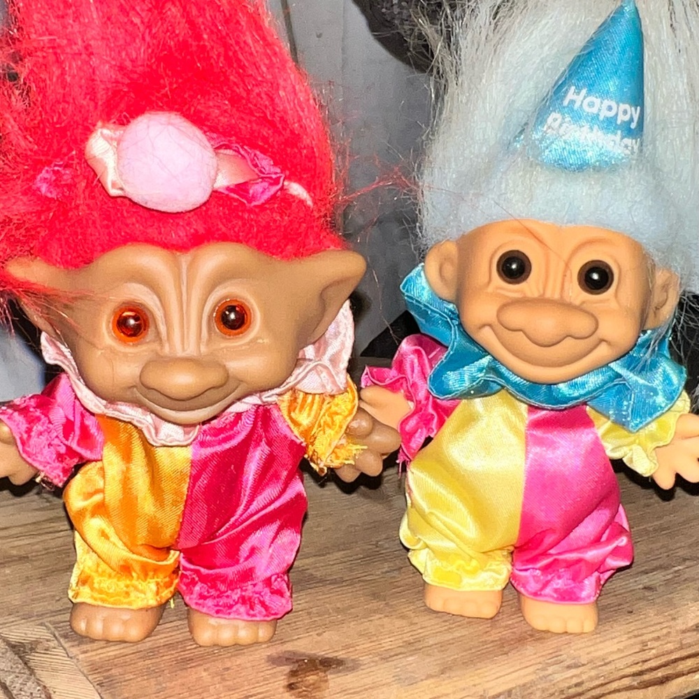 Vintage troll dolls